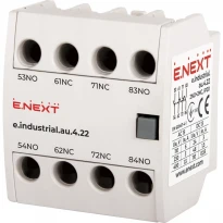 Дополнительный контакт e.industrial.au.4.22 4 полюса 3A DC230/AC400V 2NO+2NC i0140007 ENEXT