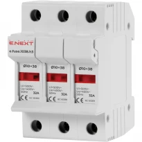 Тримач запобіжника на DIN-рейку під запобіжник 10х38 e.fuse 2-32A 230/400V i0300003 E.NEXT