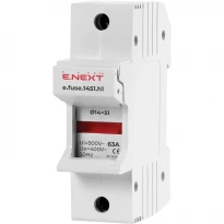 Тримач запобіжника на DIN-рейку під запобіжник 14х51 e.fuse 25-63A 230/400V i0300004 E.NEXT