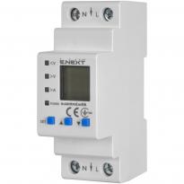 Счетчик однофазный e.control.w06 63A  электронный с функцией защиты и контроля напряжения и тока ENEXT