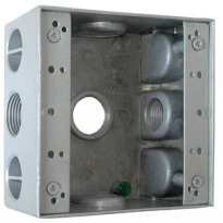 Коробка монтажна металева e.industrial.pipe.db.thread.3.3/4" на 3 різьбових отвори 3/4" i0530002 E.NEXT