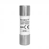 Плавкий запобіжник типорозмір 10х38 e.fuse 6A 500V i0610013 E.NEXT