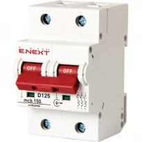 Выключатель автомат 125A 15kA 2 полюса тип D e.industrial.mcb.150.2.D125 i0630008 E.NEXT