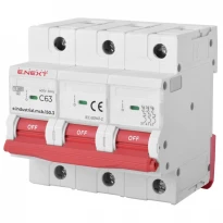Захисний вимикач 63A 15kA 3 полюси тип C e.industrial.mcb.150.3.C63 i0630034 E.NEXT