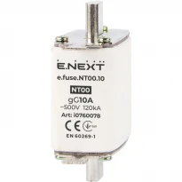 Плавкая вставка 10A 120kA e.fuse.NT00.10 i0760078 ENEXT