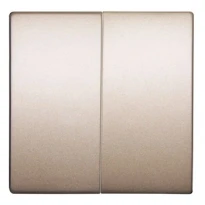 Клавіша e.lux.11021L.pn.nickel подвійна "нікель" серія LUX ins0040019 ENEXT