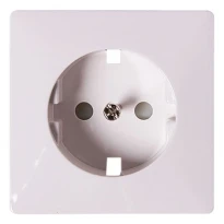 Панель e.lux.12311L.pn.white для розетки с заземлением SHUKO белая серия LUX ins0040037 ENEXT