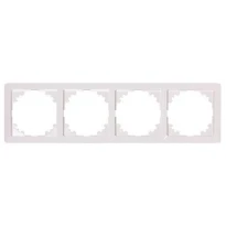 Рамка e.lux.10084L.4.fr.white 4 поста белая серия LUX ins0040057 ENEXT