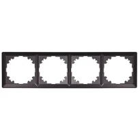 Рамка e.lux.10084L.4.fr.anthracite 4 поста "антрацит" серия LUX ins0040060 ENEXT