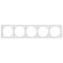 Рамка e.lux.10104L.5.fr.white 5 постов белая серия LUX ins0040061 ENEXT
