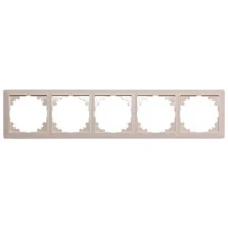 Рамка e.lux.10104L.5.fr.ivory 5 постов "слоновая кость" серия LUX ins0040062 ENEXT
