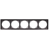 Рамка e.lux.10104L.5.fr.anthracite 5 постов "антрацит" серия LUX ins0040064 ENEXT