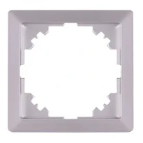 Рамка e.lux.10024L.1.fr.aluminium 1 пост "алюминий" серия LUX ins0040089 ENEXT