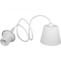 Подвесной светильник e.save.pendant.p11.е27.white под энергосберегающую лампу Е27 1м белый l0510013 ENEXT