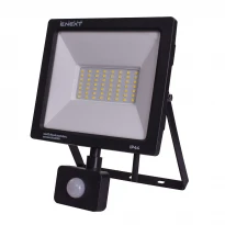 LED-прожектор с датчиком движения e.LED.flood.stand.sensor.50.6000 50W 6000К черный l0790009 ENEXT