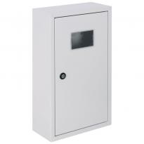 Шкаф для электросчетчика металлический e.mbox.pro.n.f3.12 IP31 навесной под 3ф счетчик 12 модулей серый p0100222 ENEXT