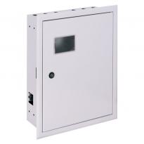 Шкаф для электросчетчика металлический e.mbox.pro.w.f3.27 IP31 встраиваемый под 3ф счетчик 27 модулей серый p0100227 ENEXT