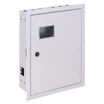 Ящик для электросчётчика металлический e.mbox.pro.w.f3.27 IP31 встраиваемый под 3ф счетчик 27 модулей серый p0100227 ENEXT