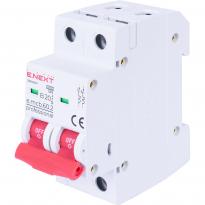 Автоматичний вимикач 20A 6kA 2 полюс тип B e.mcb.pro.60.2.B20 p041018 E.NEXT
