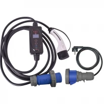 Переносна станція для заряду електромобілів e.charge.portable.T2-CEE.1L7 230V 6-32А роз'єм: СЕЕ/Т2 довжина: 1м/4м 7,4kW p085003 ENEXT