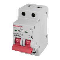 Автоматичний вимикач e.mcb.stand.45.2.C13 2 полюси 13А тип C 4,5 кА s002058 ENEXT