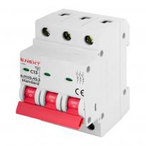 Автоматичний вимикач e.mcb.stand.45.3.C13 3 полюси 13А тип C 4,5 кА s002059 ENEXT