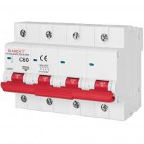 Модульний автоматичний вимикач e.mcb.stand.100.4.C80 4 полюси 80А тип C 10кА s002217 ENEXT