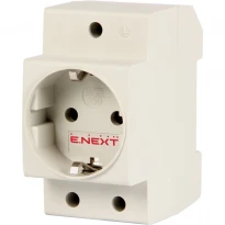 Розетка з установкою на DIN-рейку 16A 230V s004002 E.NEXT