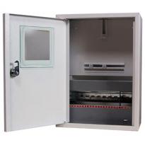 Шкаф для электросчетчика металлический на 12 модулей e.mbox.stand.n.f1.12.z накладной IP30 s0100007 E.NEXT