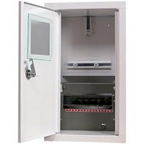 Шкаф для электросчетчика металлический на 8 модулей e.mbox.stand.w.f1.08.z.е вмонтированный IP30 s0100050 E.NEXT