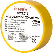 Изолента желтая e.tape.stand.20.yellow 20м s022012 E.NEXT