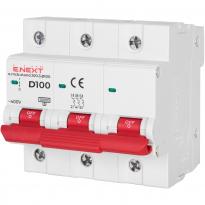 Модульний автоматичний вимикач e.mcb.stand.100.3.D100 3 полюси 100А тип D 10кА s026003 ENEXT