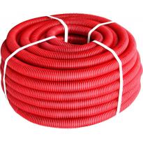 Гофротруба тяжелая e.g.tube.pro.11.16 (50м).red, красная s028064 ENEXT