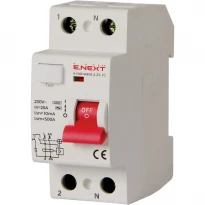 УЗО 25A 10mA 4,5kA 2 полюса тип AC s034007 e.rccb.stand.2 E.NEXT