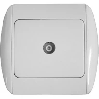 Розетка TV e.install.stand.815Т серія STANDART CER біла s035012 (без рамки) ENEXT