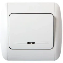 Выключатель 1-клавишный e.install.stand.811L с подсветкой серии STANDARD NEW белый s035019 ENEXT