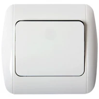 Выключатель проходной e.install.stand.811/2 с рамкой серия STANDARD NEW белый s035021 ENEXT