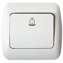 Кнопка звонка e.install.stand.811D с рамкой серия STANDARD NEW белая s035024 ENEXT