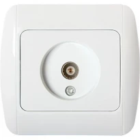 Розетка TV e.install.stand.815Т с рамкой серия STANDARD NEW белая s035029 ENEXT