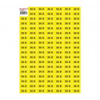 Самоклеющаяся наклейка "36В" e.sticker.voltage.36.1 40х20мм желто-черная 102 шт/лист s053312 ENEXT