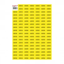 Самоклеюча наклейка "400В" e.sticker.voltage.400.1 40х20мм жовто-чорна 102 шт/лист s053318 ENEXT