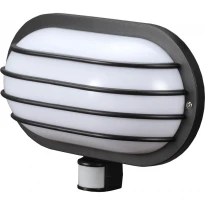 Світильник настінний з датчиком руху e.sensor.lum.69.e27.black чорний 180° E27 IP44 s061027 ENEXT