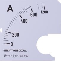 Шкала для амперметра e.meter72.a600.scale 600A s066007 E.NEXT