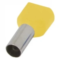 Изолированный наконечник медный e.terminal.stand.te.2.1.5.yellow 2x1,5мм.кв. желтый (100шт) s4037005 E.NEXT