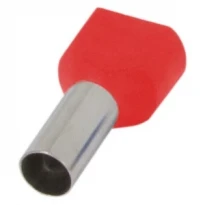 Изолированный наконечник медный e.terminal.stand.te.2.2.5.red 2x2,5мм.кв. красный (100шт) s4037007 E.NEXT
