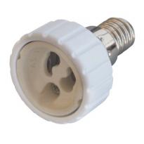 Переходник e.lamp adapter.Е14/GU10.white из патрона Е14 на GU10 пластиковый белый s9100040 ENEXT