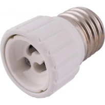 Перехідник e.lamp adapter.Е27/GU10.white з патрону Е27 на GU10 пластиковий білий s9100041 ENEXT