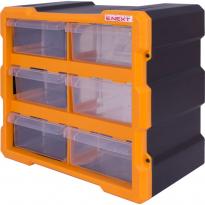Органайзер пластиковый e.toolbox.pro.20 6-секционный 267х157х262мм t011020 ENEXT