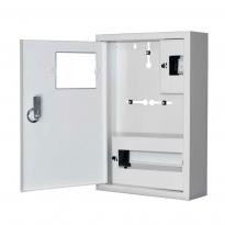 Шкаф для электросчетчика металлический ЯУР-1Н-12Э эк. под 1ф счетчик 12 модулей IP31 навесной 260x355x100мм серый ENEXT