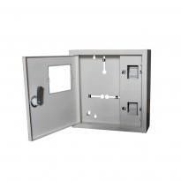 Шкаф для электросчетчика металлический ЯУР-1Н-4 эк. под 1ф счетчик 4 модуля IP31 навесной 260x245x140мм серый ENEXT
